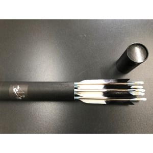 七面鳥アルミ矢「2015」　6本組(シャフト色:黒　矧ぎ糸:黒系)【1202258】