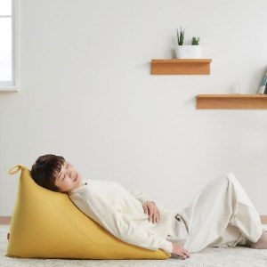 【ハナロロ】 ビーズクッション ポトラ60リットル ニットカバー付(チャコールグレー)【1215114】