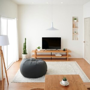 【ハナロロ】 ビーズクッション メガオニオン360リットル ニットカバー付(チャコールグレー)【1215119】