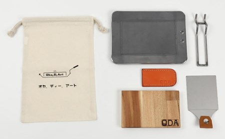oka-d-art 黒皮鉄板 B6-Lタイプ用 コットン袋6点セット 極厚6mm×140×190【1215646】