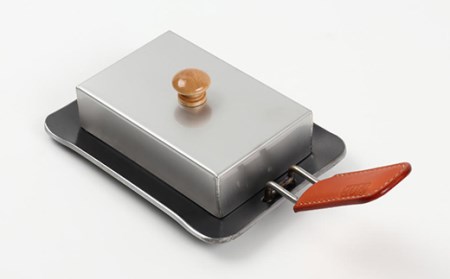 oka-d-art 黒皮鉄板 B6-Lタイプ ステンレス蓋6点セット 厚さ4.5mm×140×190【1215656】