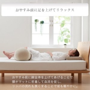 【ハナロロ】わたし膝下まくらパイルカバー付き(ベージュ)【1281604】