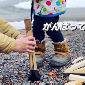 黒塗装　くさび型薪割り　富士山【1382250】