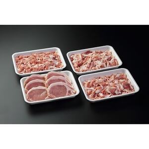 岡崎竹千代ポークローステキカツ用・ウデモモ切り落とし盛り合わせ(計2.1kg)【配送不可地域：離島】【1407289】