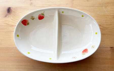 瀬戸焼】子供用食器5点セット（いちご）【窯元SOUSEN】[BBCQ002]子ども
