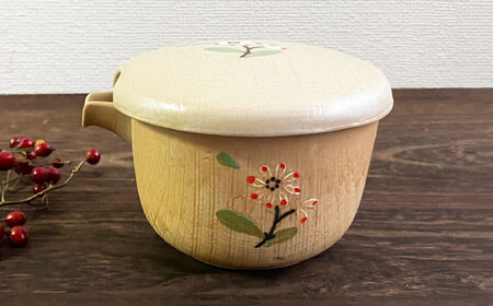 古志野焼？鶴の絵柄 花瓶 水指として使えます　ひびあり 古志野焼？鶴の絵柄 花瓶 水指として使えます ひびあり
