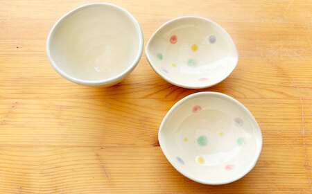 【瀬戸焼】子供用食器5点セット（あめ玉）【窯元SOUSEN】[BBCQ001]子ども食器 ギフト