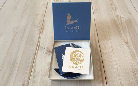 【瀬戸焼】 瑠璃釉 しずくの小皿【クラフト工房Ｌａｚｕｌｉ】 / 食器 お皿 電子レンジ対応 キッチン用品 [BBAL002]