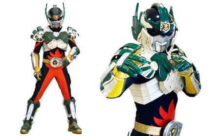 ご当地ヒーロー「陶神オリバーワッペン」4枚セット / 手芸 アップリケ 洋服 アイロン / 瀬戸市 / 瀬戸大同[BBDN002]