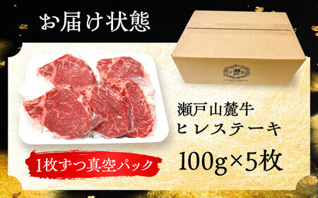 希少部位 瀬戸山麓牛 ヒレステーキ 500g(100g×5) / 牛肉 ヒレ ステーキ / 瀬戸市 /合資会社関屋精肉店[BBBQ057]