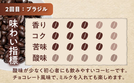 【ふるなびWEEK対象】【全3回定期便】世界のコーヒー豆 おためし便(豆) / 珈琲 コーヒー / Coffee SAKURA[BBAB154] FN-Limited-WE