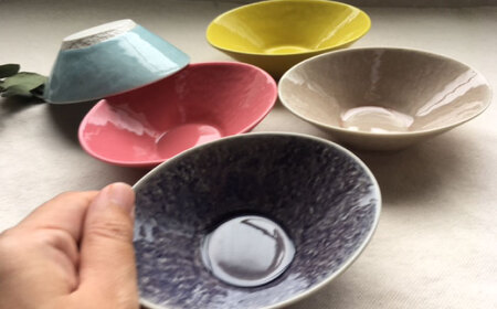 【瀬戸焼】オーバルミニボウル5色セット【まるたか水野コーポレーション】[BBBF002]深め 取り皿