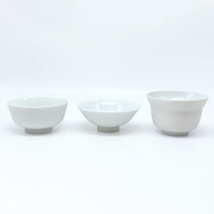 カタチ違いの白磁碗 3個セット【1321479】 | 愛知県瀬戸市 | ふるさと