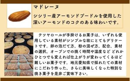 パティシエ・ラボ・テツヤ特製 素材にこだわった焼き菓子アソート詰合せ（14個入り）　スイーツ 洋菓子 セット アソート パティシエ 特製 テツヤロール フィナンシェ ガレット マドレーヌ デザート 菓子 プレゼント クリスマス バレンタインデー 贈答 手土産 お菓子 焼菓子 詰め合わせ 母の日 ギフト クッキー 春日井市