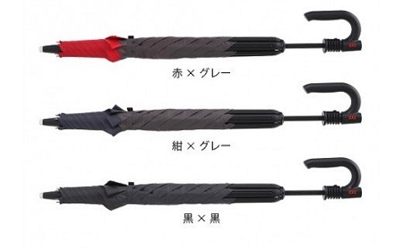 逆に開く傘　ＧＡＸ　UMBRELLA　Ｇ－１Ｓ 　色：赤×グレー