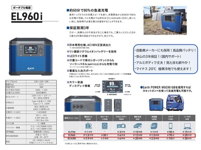 ポータブル電源 EL960i