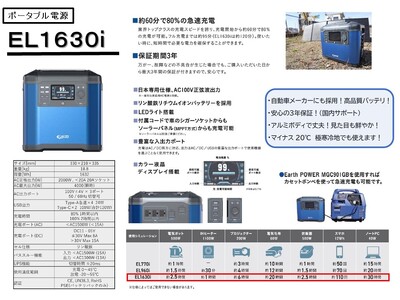 ポータブル電源 EL1630i