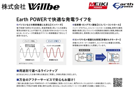 ガソリン発電機(インバータ)EF2800iSE