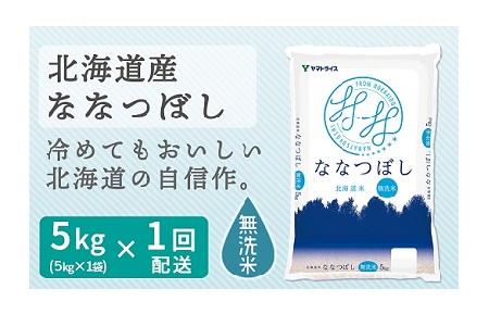 <安心安全なヤマトライス>北海道産ななつぼし 無洗米 5kg H074-100