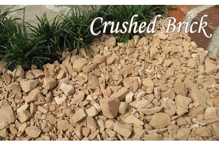 【大容量】400kg（20kg×20袋） レンガの砂利 クラッシュブリック サーモンベージュ H032-076