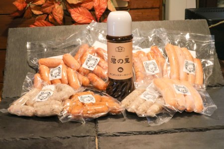 厳選三河豚ソーセージ&ステーキソース 全9種 ミニサイズ お弁当に最適 H094-036