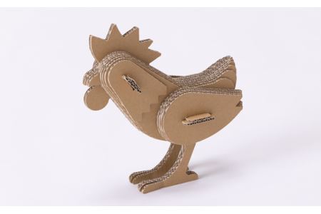 No.222 段ボール製工作キット　干支シリーズ　ニワトリ