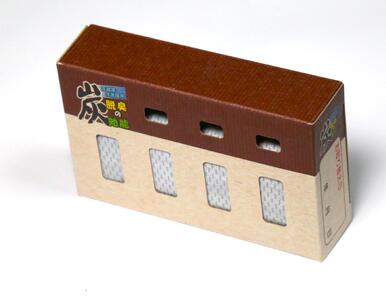 冷凍庫にも使える 炭の効能 冷蔵庫脱臭剤 4個パック×6セット