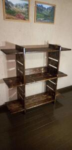 木製シェルフ（Bタイプ/焼き板加工あり）