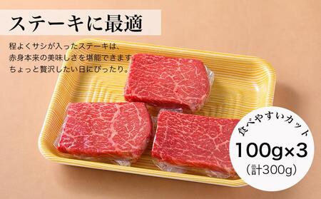 【みかわ和牛】和牛赤身ステーキ100g×3枚