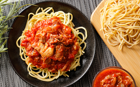 牛すじトマト煮込みパスタセット【配送不可地域:離島】【1529832】