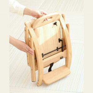 yamatoyaベビーチェア　アーチ木製ローチェア3　ライトブラウン【1648016】