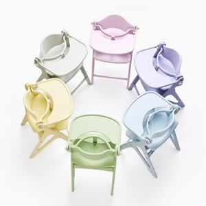 yamatoyaベビーチェア　アッフルソルベチェア　ソーダ　セーフティチェアベルト付き【1690630】