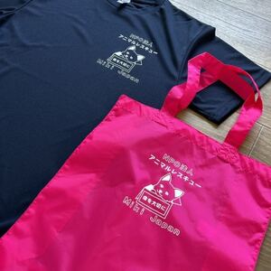 殺処分ゼロを目指そう!オリジナルTシャツ＆オリジナルトートバッグ(ピンク)セット【1431634】