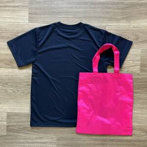 殺処分ゼロを目指そう!オリジナルTシャツ＆オリジナルトートバッグ(ピンク)セット【1431634】