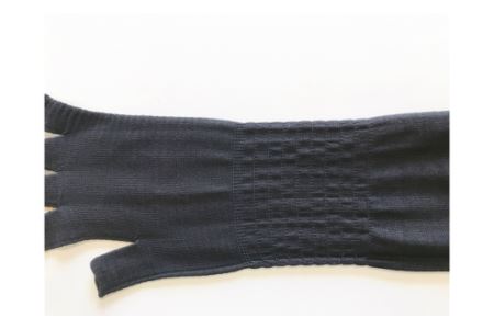 手のマスク　肌にやさしいUVカット手袋　ロング丈1双・I018-10