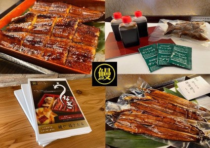 三河一色うなぎ蒲焼3尾(合計480g以上)鰻肝付き・F011-24