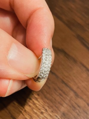 値下げ事業 パヴェ LGDダイヤ フープピアス 中折れ 0.5ct - アクセサリー